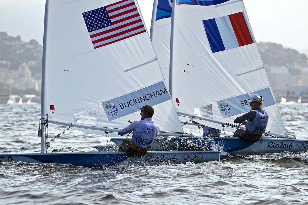 Charlie Buckingham - Olympic Day 1 - Laser - Rio Olympics - Day 1, August 8, 2016 © Richard Gladwell www.photosport.co.nz